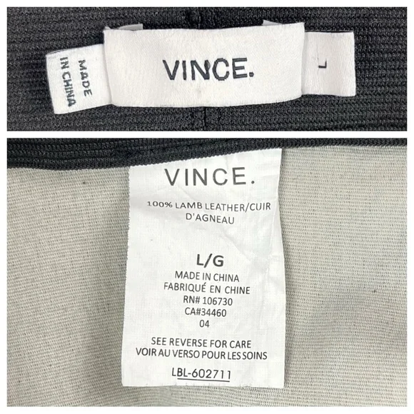 VINCE Suede Ankle Zip Leggings Genuine Lamb Leather Moto Bikercore Boho Western - Picture 14 of 16